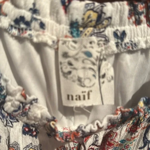 Multicolor floral pattern on white dress - Picture 2 of 2